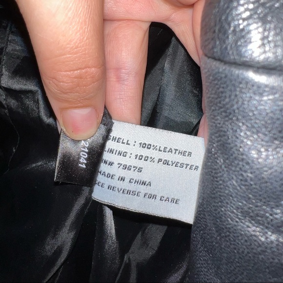 Barney’s New York Leather Jacket - Picture 5 of 5